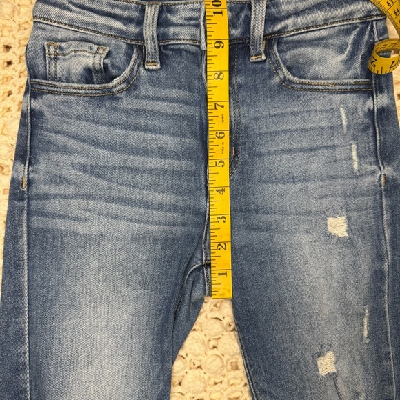 Distressed Blue Women's Jeans - Picture 5 of 11